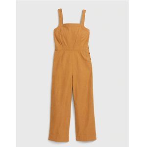 GAP Apronneck Jumpsuit in Linen-Cotton